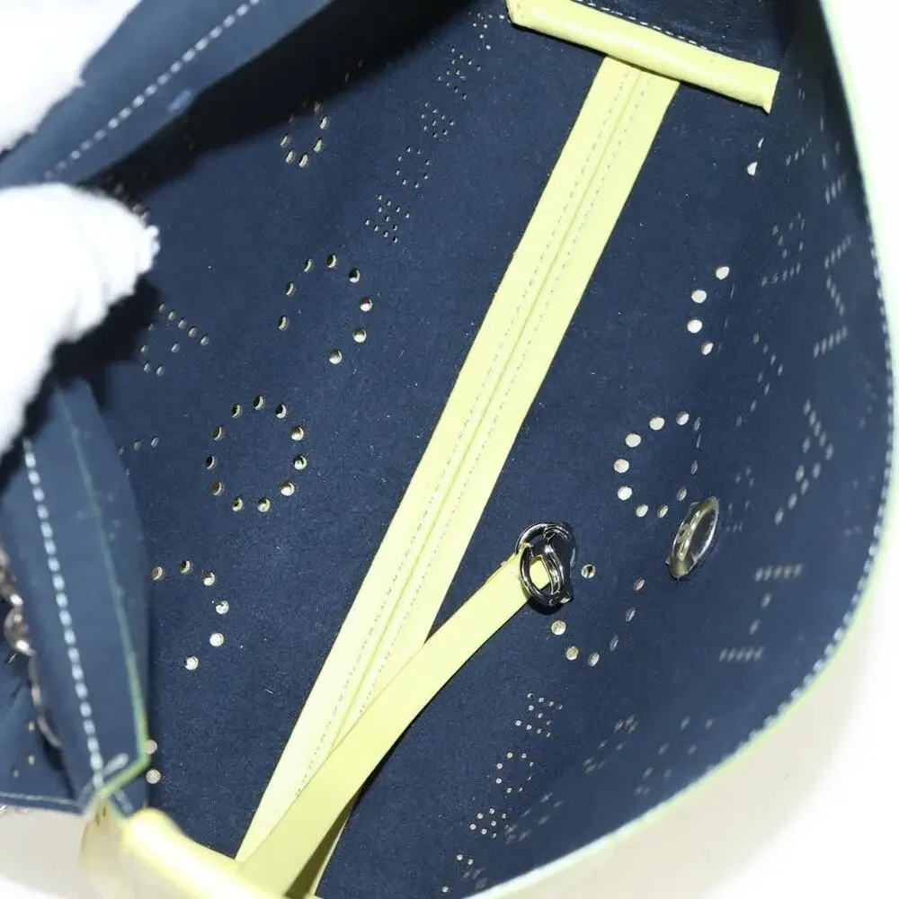 Chanel Leather Chain Shoulder Bag Yellow